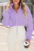 'Amity' Zip Up Cropped Jacket - Celes Fashion